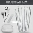 thumbnail image 4 of Blackhead Remover Tool Kit - 7 Pcs Pimple Popper Comedone Extractor Acne Removal Tool for Blemish Whitehead Popping, Zit Removing for Nose Face, Stainless Steel Pimple Tools with Metal Case, 4 of 7
