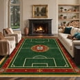thumbnail image 6 of GENIMO 2'x7' Runner Rug, Washable Rug Non Slip Soft Vintage Emerald Shield Crest Hallway Runner for Kitchen Entryway Laundry Room, Vintage Emerald, 6 of 8