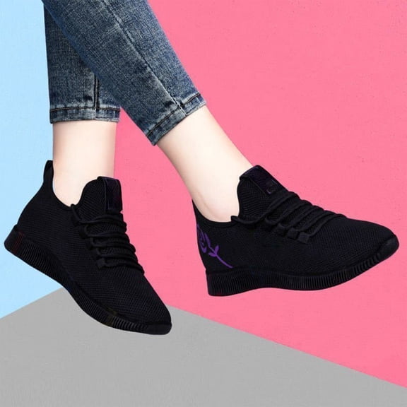 Women's Summer Casual Sneakers Breathable Mesh Lightweight Soft Sole Non-Slip Walking Shoes for All-Day Standing Travel and Daily Wear