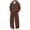 Brown, variant on UDAUDU Zip Up Hoodie Tracksuit for Men 2‑Piece Set, Loose Fit Oversized Full‑Zip Hooded Jacket with Wide‑Leg Sweat Pants, Soft Fleece Casual Street Outfit 2XL