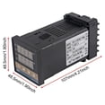 thumbnail image 3 of Controlador de Temperatura PID -C100 Kit Termostato Alto Voltaje 100ACV A 240ACV+Relé SSR 40DA+ Sonda K, 3 of 5