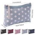 thumbnail image 3 of Jumpingount Bolsa de maquillaje, bolsa de cosméticos, monedero, organizador de lavado, contenedor impermeable para mujer, organización, bolsas Bolsas de mensajero y de hombro Azul oscuro, 3 of 6