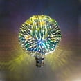 thumbnail image 3 of E26 Screw 3w 3D Fireworks Bulb, led Vintage Edison Bulb Christmas Tree Fireworks Effect Stained Glass Bulb Warm White 3000k Decorative Bulb, 3 of 5