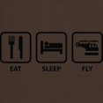 thumbnail image 3 of CafePress - Eat Sleep Fly Dark T Shirt - Men's Classic Graphic Cotton T-Shirt, 3 of 4
