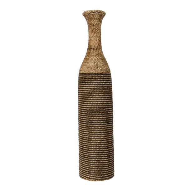 Stratton Home Decor Tall Woven Rattan Floor Vase