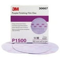 thumbnail image 4 of 3M 30667 50/Carton Hookit P1500 Grit 6 in. Finishing Film 260L Abrasive Discs - Purple, 4 of 8