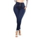 thumbnail image 1 of Jeans Mujer Tiro Alto Super Skinny Stretch Azul Oscuro, 1 of 7
