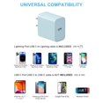 thumbnail image 4 of Cargador Coreykin 20W PD USB-C con cable rápido de 1,8 m, azul, 4 of 7