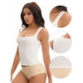 thumbnail image 3 of Unique Bargains Square Neck Sleeveless Tank Camisoles M White, 3 of 6