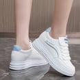 thumbnail image 5 of Women'S Platform White Sneakers That Are Lightweight, Comfortable, Versatile, And Stylish for Casual And Sporty Activities, 5 of 8