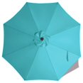 thumbnail image 1 of Tapa de repuesto para paraguas ABCCANOPY de 9 pies y 8 varillas, turquesa, 1 of 5