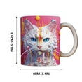 thumbnail image 2 of onlyliua Liquidación de Rebajas de Hoy Empaque de Taza con Goteo de Pintura, Diseño de Taza de Sublimación, Empaque de Taza, Gato Blanco, Taza de Café, 2 of 4