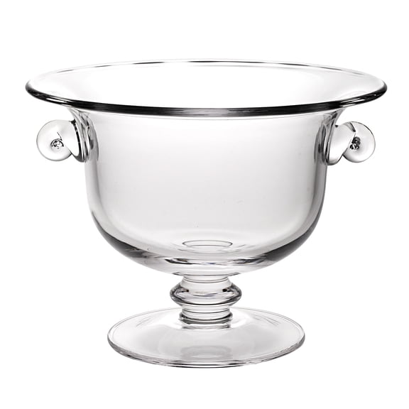 11" Mouth Blown Crystal European Made Trophy Centerpiece  Fruit or Punch Bowl