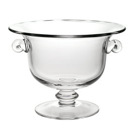 11 Mouth Blown Crystal European Made Trophy Centerpiece Fruit Or Punch Bowl 11 Mouth Blown Crystal European Made Trophy Centerpiece Fruit Or Punch Bowl