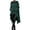 A-Dark Green1079, variant on Women's Asymmetric Hem Capes Hooded Zip Up Poncho Cozy Gothic Casual Outerwear