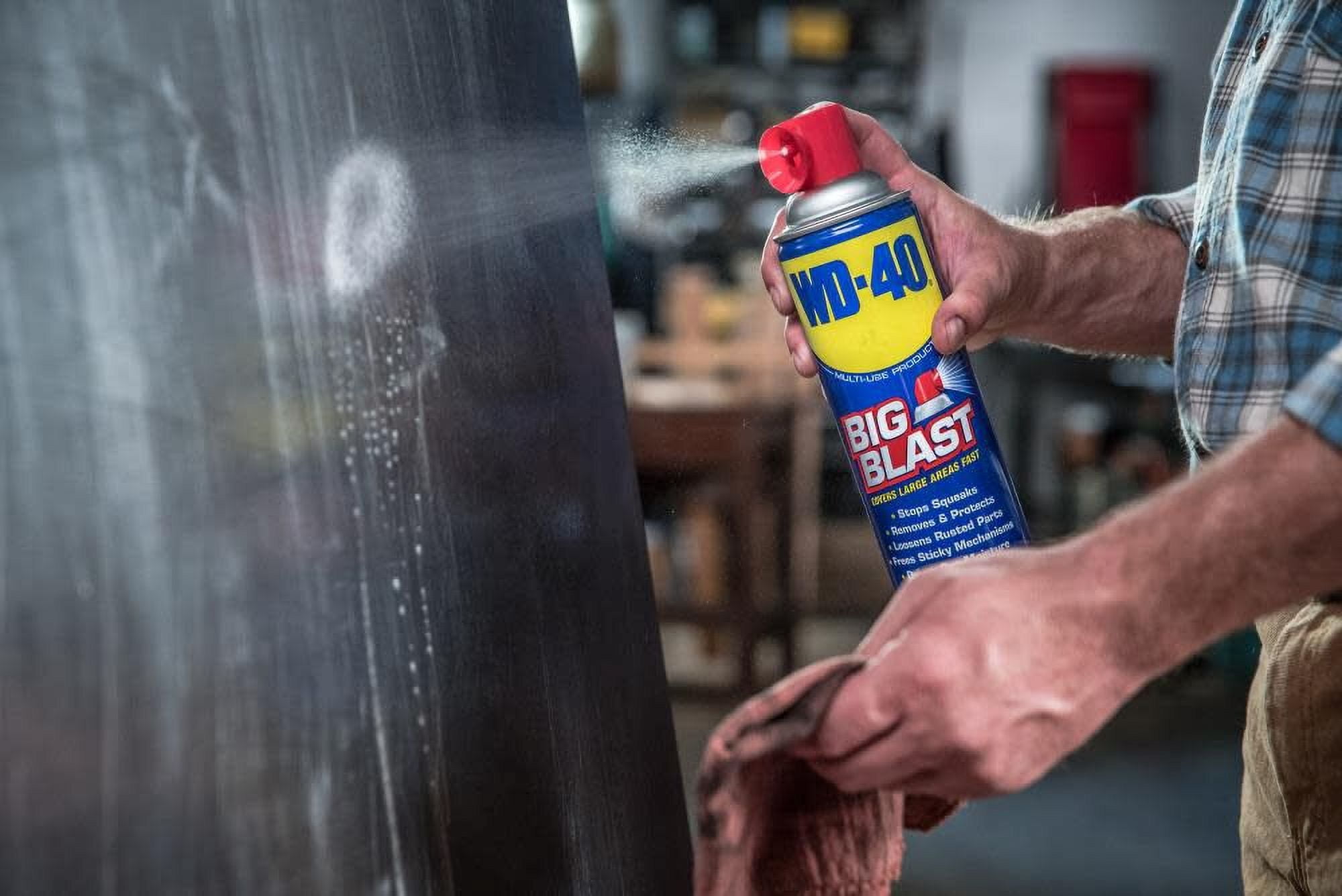 (6 pack) WD-40 Multi-Use Product Big-Blast Lubricant with Wide Nozzle Spray, 18 oz
