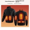 thumbnail image 2 of Yokua Heated Fleece Jackets for Women Men with Battery Pack Zip Up Heating Coat, 2 of 13