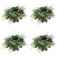 thumbnail image 1 of 4PCS Artificial Eucalyptus Candle Ring Wreath - Faux Greenery Garland for Pillar Candles - Spring Table Centerpiece for Weddings, Parties & Home Decor - Elegant Green Decoration, 1 of 6