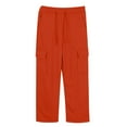 thumbnail image 3 of Kogui Girls Sweat Pants Wide Leg Girls' Sweatpants Casual Baggy Joggers Kids Athletic Pants Size 12-13 (Brick Red,12-13 Years), 3 of 6