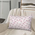 thumbnail image 5 of Fuzoiu Cute Bow Tie Print Fuzzy Pillowcases, Super Soft Pillow Case Cover with Zipper for Bedroom, Sofa, Couch,Cozy Pillow Shams for All Seasons-20"x30", 5 of 6