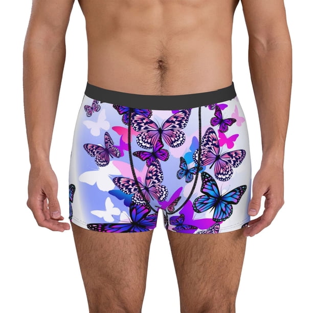 Fotbe Flying Butterflies Calzoncillos Tipo Boxer con Bolsa de Soporte Total para Hombre, X-Temp Fresco, Transpirable y de Secado Rápido-XX-Large