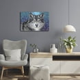 thumbnail image 6 of Luxe Metal Art 'Grey Wolf II' by Carolee Vitaletti, Metal Wall Art, 24" x 16", 6 of 8