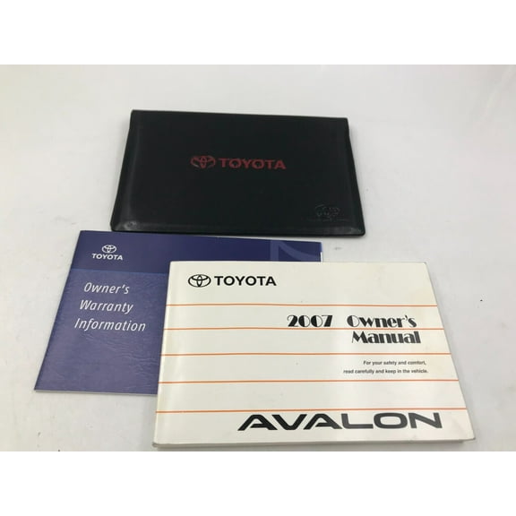 2007 Toyota Avalon Owners Manual Handbook Set with Case OEM J03B35006