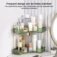 thumbnail image 3 of Fairnull 2-Tier Corner Bathroom Storage Shelf High Stability Strong Load-bearing Perfume Tray Makeup Storage Rack Home Supplies, 3 of 11