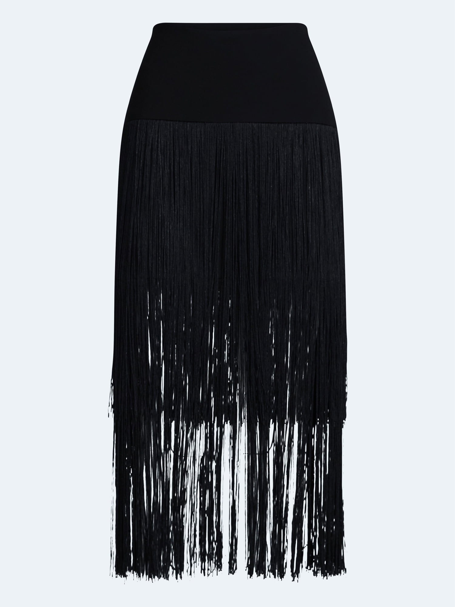 Devil Wears Prada Scoop Collection Women's and Women's Plus Fringe Skirt, Sizes 0-26W