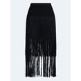 thumbnail image 5 of Devil Wears Prada Scoop Collection Women's and Women's Plus Fringe Skirt, Sizes 0-26W, 5 of 5