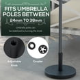 thumbnail image 4 of Outsunny Base de Parasol en Béton de 33 Lb, Support de Parasol de Patio Robuste, 4 of 10