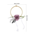 thumbnail image 2 of Houderco Aro Floral De Metal Con Rosas Artificiales Multicolor Para Bodas Y Hogar, 2 of 8