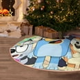 thumbnail image 2 of Lsque Bluey Print Christmas Tree Skirt with Ties and Velcro,Xmas Holiday Decorations, Adjustable Tree Skirt-30", 2 of 6