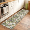 thumbnail image 2 of Sage Green Botanical 2'x6' Runner Rugs for Hallway Kitchen Bedside Non Slip, Spring Floral Summer Botanical Vintage Entryway Rug Runners with Rubber Backing, Long Carpet Runner for Laundry Room, 2 of 8