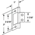 thumbnail image 2 of Prime-Line Products N 7273 3 in. Nickel Plated, Non-Mortise Bi-Fold Door Hinge (Pack of 2), 2 of 5