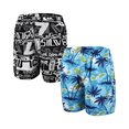 thumbnail image 1 of 2pz Traje Baño Para Hombre Playa Short Bañador Rapido Secado Talla: XL Eo Safe Imports Azul y Negro, 1 of 5