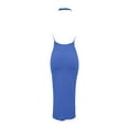 thumbnail image 2 of Aayomet Plus Size Dress For Women Women's Casual Loose Sundress Long Dress Sleeveless Split Maxi Dresses Summer Beach Dress,Blue M, 2 of 5