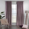 thumbnail image 2 of 3S Brother's Extra Long Solid Luxury Matte Velvet Soft Curtain Cotton Candy Single Panel Hanging Back Tap & Rod Pocket Home Décor 5-25 Feet Custom Made Curtains -Made in Turkey Each(52"x240"), 2 of 7