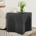 thumbnail image 1 of Black MDF End Table - Small Accent Coffee Table for Living Room & Bedroom, 1 of 8