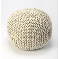 thumbnail image 1 of Butler Specialty Company Pouf en Coton Tissé - Beige, 1 of 3