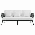 thumbnail image 6 of Modway Stance Aluminum & Fabric Patio Sofa in Gray and White, 6 of 8
