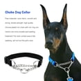 thumbnail image 3 of Collier pour Animaux en Métal de Rechange Lavable Robuste Ajustable Extérieur Randonnée Marche Jeu pour Animaux Remorquage Tour de Cou Accessoires Nylon Noir, 3 of 6