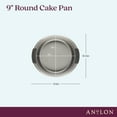 thumbnail image 2 of Anolon Advanced Bakeware Nonstick Round Cake Pan, 9-Inch, Gray with Silicone Grips, 2 of 6