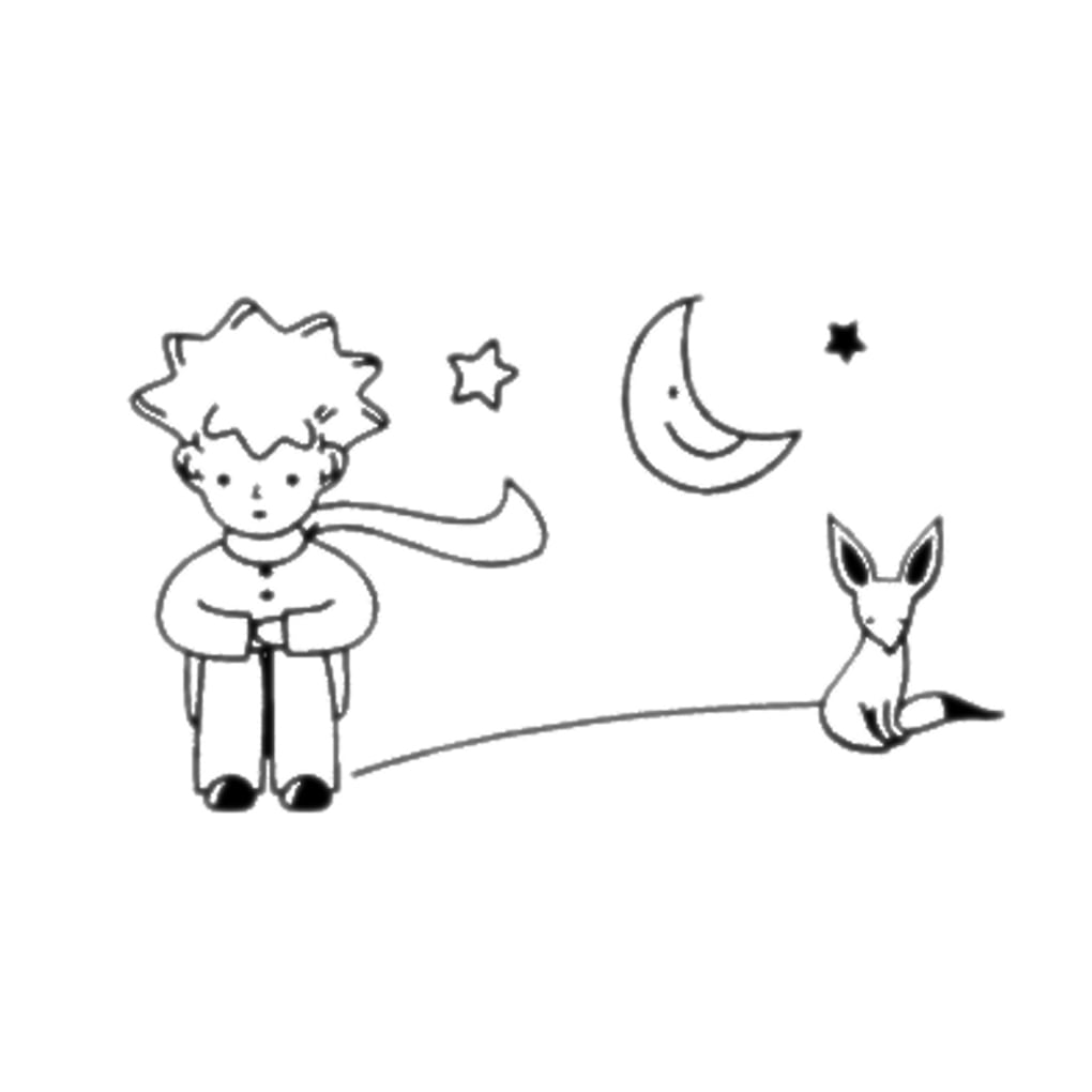 Removable Stars Moon The Little Prince Boy Wall Sticker Home Decor Wall Decals 