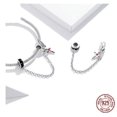 thumbnail image 2 of Flying Wing Cross Silver Silicone Positioning Safety Chain Dark Night Wing Bracelet DIY Bead, 2 of 5
