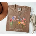 thumbnail image 2 of Christian Wildflower T-Shirt – Comfort Colors Bible Verse Tee, Religious Faith Shirt, Christian Gift for Women & Men, 2 of 8