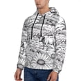 thumbnail image 3 of Lsque Country Farm Scene Pattern Casual Men's Hoodie,Hooded Sweatshirt with Kangaroo Pocket,Pullover Hoodie-X-Large, 3 of 7