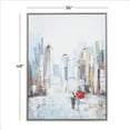 thumbnail image 3 of 36" x 48" City Framed Wall Art with Silver Frame, by DecMode, 3 of 8