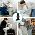 thumbnail image 4 of FENGGUIQU 4Pcs ABS and Stainless Steel Toilet Seat Fixing Hinge Black for Home Toilets, 4 of 6