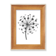 thumbnail image 1 of Silueta plantas flores de diente de León Escritorio Marco de fotos de madera Pantalla Imagen Arte Pintura Múltiples conjuntos, 1 of 4
